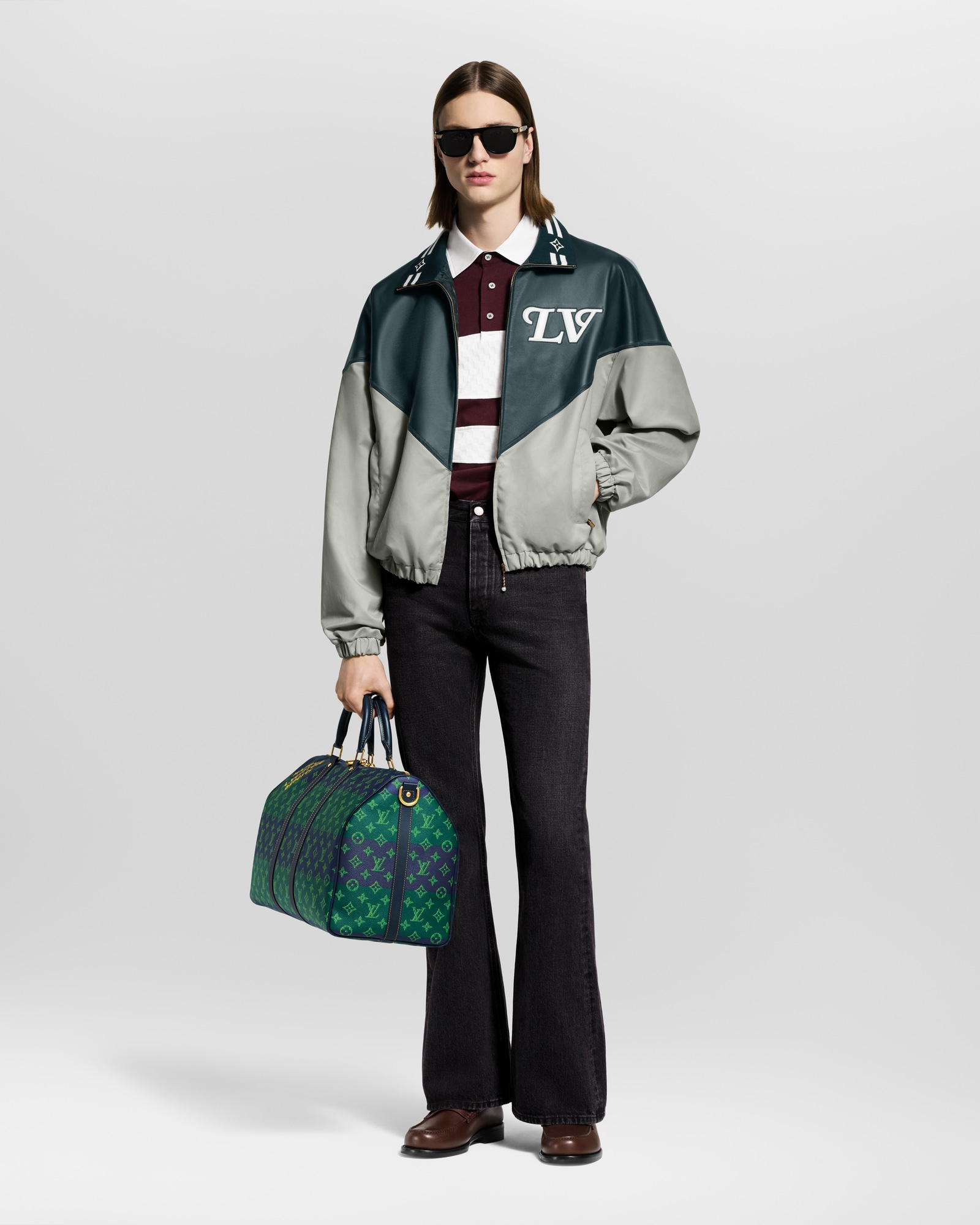 Graphic Leather Mix Tracktop - High-End Ready-to-Wear | LOUIS VUITTON